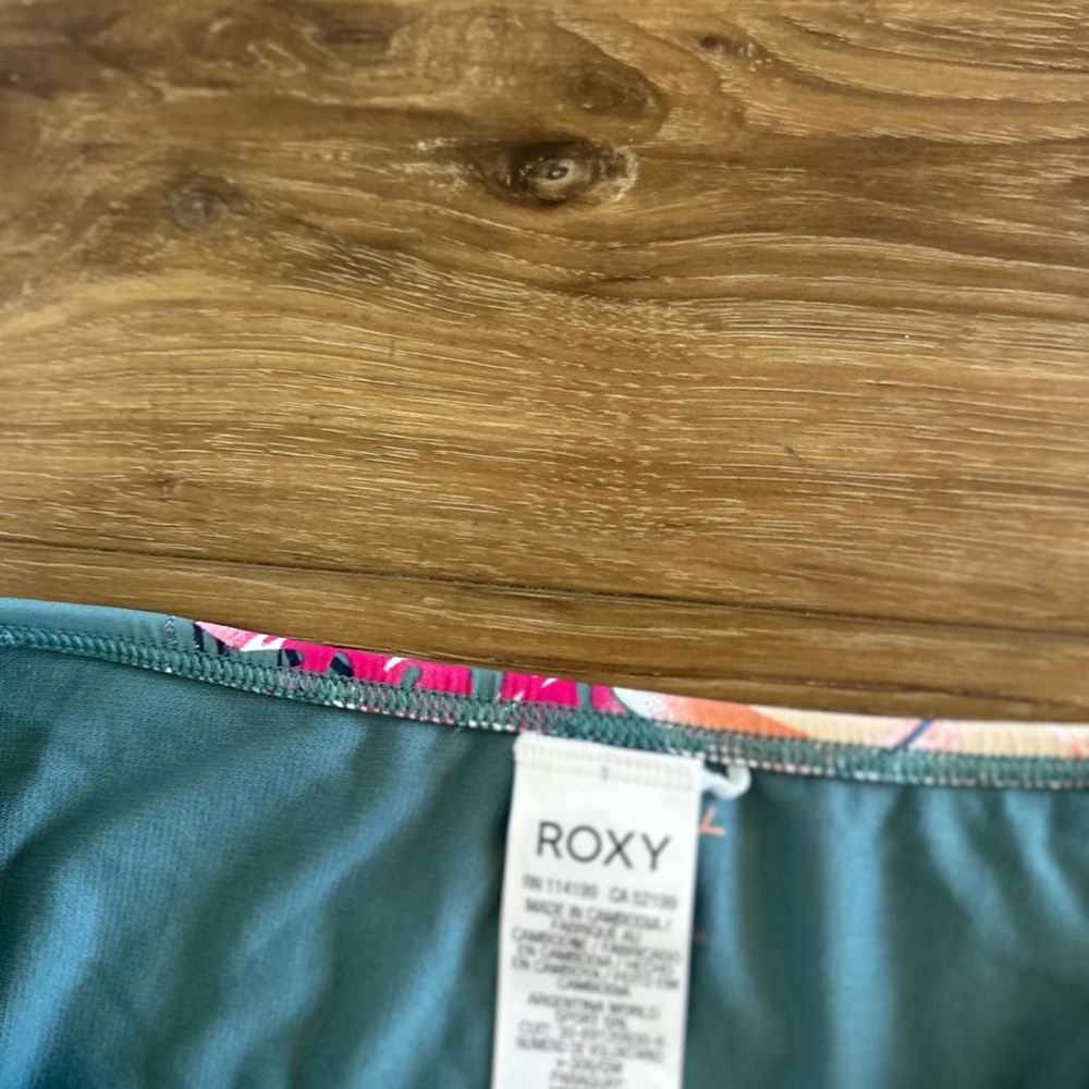 Roxy womens high-waisted Floral Bikini Bottom size large - Picture 4 of 6
